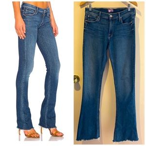 Mother Runaway Skinny Flare Fray Girl Crush 30